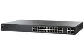 Thiết bị mạng Cisco | 24-Port 10/100Mbps PoE Smart Switch Cisco SF200-24P