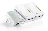 Thiết bị mạng TP-LINK | 300Mbps AV500 Wi-Fi Range Extender, 2 Ethernet Ports TP-LINK TL-WPA4220T KIT