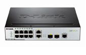 Thiết bị mạng D-Link | 8-Port Gigabit + 2-Port Combo Gigabit/SFP L2 Managed Switch D-Link DGS-3000-10TC