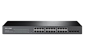 Thiết bị mạng TP-LINK | JetStream 24-Port Gigabit Smart Switch with 4 SFP Slots TP-Link T1600G-28TS (TL-SG2424)