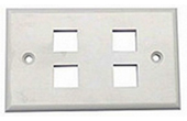 Cáp-phụ kiện Alantek | 4-port Faceplate UK Style Shuttered Alantek