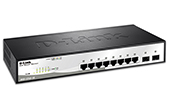 Thiết bị mạng D-Link | 8 port Gigabit Smart Switch + 2 port Gigabit SFP D-LINK DGS-1210-10