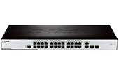 Thiết bị mạng D-Link | 24 port 10/100Mbps Smart Switch + 2 Gigabit SFP D-LINK DES-3200-26-DC