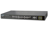 Thiết bị mạng PLANET | 24-port 10/100/1000Mbps + 4-port Gigabit TP/SFP Switch PLANET WGSW-28040