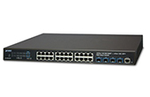 Thiết bị mạng PLANET | 24-port 10/100/1000Mbps + 4-port 10G SFP + Web Smart Switch PLANET GS-2240-24T4X