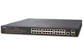 Thiết bị mạng PLANET | 24-port 10/100/1000Mbps PoE Switch PLANET GS-4210-24P2S