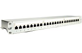 Cáp-phụ kiện LS | Patch panel 24-port Shielded LS CAT.6 (LS-PP-SC6-24P)