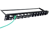 Cáp-phụ kiện LS | Empty Patch Panel 24-Port with wire management Metal type for Shielded