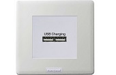 Thiết bị điện HONEYWELL | Ổ cắm đôi USB HONEYWELL PX5837WHI