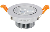 Đèn LED VinaLED | Đèn LED âm trần 4W VinaLED DL-DS4/DL-DW4