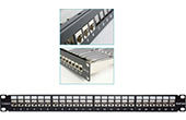 Cáp-phụ kiện VIVANCO | Patch panel 24-port Shielded VIVANCO CAT.6A (VPCPSFA241A)