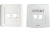 Cáp-phụ kiện VIVANCO | 2-Port Faceplate VIVANCO VCA22