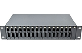 Phụ kiện quang HDTec | 16 Slot RJ45 Converter Rack Fiber