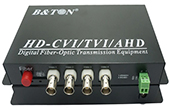 Video Converter BTON | Chuyển đổi Quang-điện Video 4 kênh Converter BTON BT-HD4V1DF-T/R