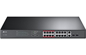 Thiết bị mạng TP-LINK | 16-Port 10/100Mbps + 2-Port Gigabit Unmanaged PoE Switch TP-LINK TL-SL1218MP