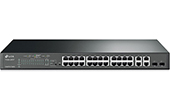 Thiết bị mạng TP-LINK | 24-Port 10/100Mbps + 4-Port Gigabit Smart PoE+ Switch TP-LINK T1500-28PCT