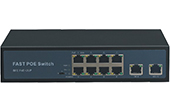 Thiết bị mạng HASIVO | 8-Port FE PoE + 2-Port Uplink Switch HASIVO S1200P-8F-2F