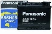 Ắc quy-Accu PANASONIC | Ắc quy 12V-55AH PANASONIC 555H25L (DIN55)