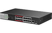 Switch PoE HILOOK | 16-Port 100M PoE + 1-Port SFP 1000M Switch HILOOK NS-0318P-135