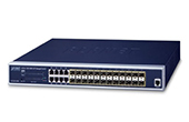 Thiết bị mạng PLANET | 24-port 100/1000X SFP + 8-port Shared TP Managed Switch + AC/DC Power PLANET GS-5220-16S8CR