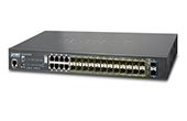 Thiết bị mạng PLANET | 24-Port 100/1000BASE-X SFP with 8-Port Shared TP + 2-Port 10G SFP+ Switch PLANET SGS-5220-24S2XR