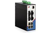 Switch WINTOP | 4-ports 10/100Baes-T(X)+4-ports 100Base-FX Industrial DIN-Rail Switch WINTOP YT-RS608-4F4T