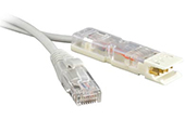 Cáp-phụ kiện VIVANCO | Patch cord CAT5e 110-RJ45 2 pair VIVANCO VC110P5B23 (Unshielded, PVC, 3m)