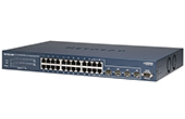 Thiết bị mạng NETGEAR | 24 Port Gigabit Managed Switch and 4 ports 100/1G SFP NETGEAR GSM7224