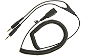 Tai nghe Jabra | Jabra QD PC Cord to 2x3.5mm Jack coiled cord