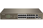 Thiết bị mạng IP-COM | 16-Port PoE 10/100Mbps PoE Switch IP-COM F1118P-16-150W