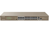 Thiết bị mạng IP-COM | 24-Port PoE 10/100Mbps PoE Switch IP-COM F1126P-24-250W