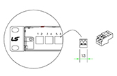 Cáp-phụ kiện LS | Đầu nối quang loại C multimode LC (LS-FA-LC-MM-C-2-BG-WO)