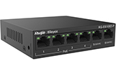 Thiết bị mạng RUIJIE | 4-Port 10/100Mbps PoE + 2-Port 10/100Mbps Uplink Unmanaged Switch RUIJIE RG-ES106D-P