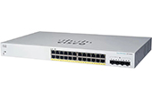 Thiết bị mạng Cisco | 28-Port Gigabit Ethernet PoE Smart Switch CISCO CBS220-24P-4G-EU