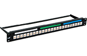 Cáp-phụ kiện LS | LS Simple Unshielded Cat 6A Patch Panel (LS-PP-UC6A-24P-WM-ERI)