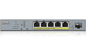 Thiết bị mạng ZyXEL | 5-Port Gigabit PoE+ L2 Web Managed Switch ZyXEL GS1350-6HP