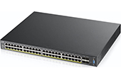 Thiết bị mạng ZyXEL | 48-port GbE PoE + 4-port 10GbE SFP+ Layer 3 Access Switch ZyXEL XGS2210-52HP