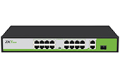 Thiết bị mạng ZKTeco | 16-Port 10/100Mbps PoE Switch ZKTeco PE162-200-C