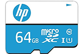 Phụ kiện-Linh kiện vi tính | Thẻ nhớ HP 64GB Micro SD U1 Blue Card (HFUD064-1U1BA)