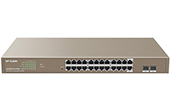 Thiết bị mạng IP-COM | 24-Port Gigabit Ethernet + 2-Port 1000Base-X SFP Managed PoE Switch IP-COM G3326P-24-410W