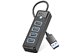 Bộ chia Hub ORICO | Bộ chia USB HUB 4 cổng ORICO PW4U-U3-015-BK-EP