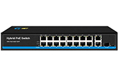 Switch PoE G-NET | 16-Port 10/100Base-TX PoE Switch G-NET GX-PES-16TP1GX2GT-SFP