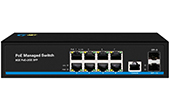 Switch PoE G-NET | 8-port GE + 2-port GE SFP PoE Managed Switch G-NET GX-MPS-2GX8GP-SFP