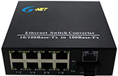 Thiết bị mạng G-NET | 8-port 10/100Base-TX Ethernet Switch G-NET G-UES-1FX8TX-SC20