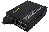 Thiết bị mạng G-NET | 2 x 10/100/1000Base-TX Ethernet Switch G-NET G-UES-1GX2GT-SFP