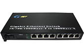 Thiết bị mạng G-NET | 8-port 10/100/1000Base-TX Ethernet Switch G-NET G-UES-1GX8GT-SC20