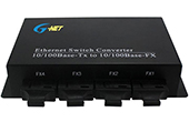 Thiết bị mạng G-NET | 4-port 10/100Base-TX  Ethernet Switch G-NET G-UES-4FX4TX-SC20