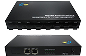 Thiết bị mạng G-NET | 2-port 10/100/1000Base-TX Ethernet Switch G-NET G-UES-8GX2GT-SFP