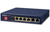 Thiết bị mạng PLANET | 6-port Gigabit Ethernet PoE Desktop Switch PLANET GSD-604HP