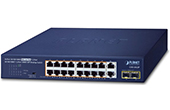 Thiết bị mạng PLANET | 18-Port GE + 2-Port 1000X SFP PoE Desktop Switch PLANET GSD-2022P